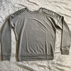 Cutout long-sleeve top